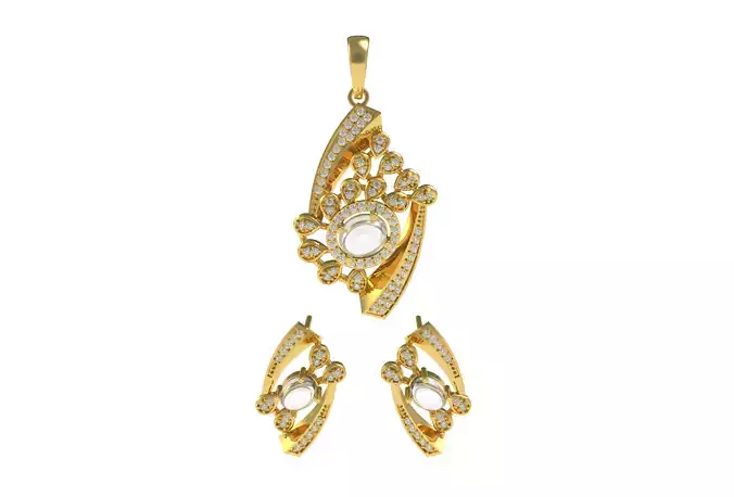 Diamond Pendant Set 17