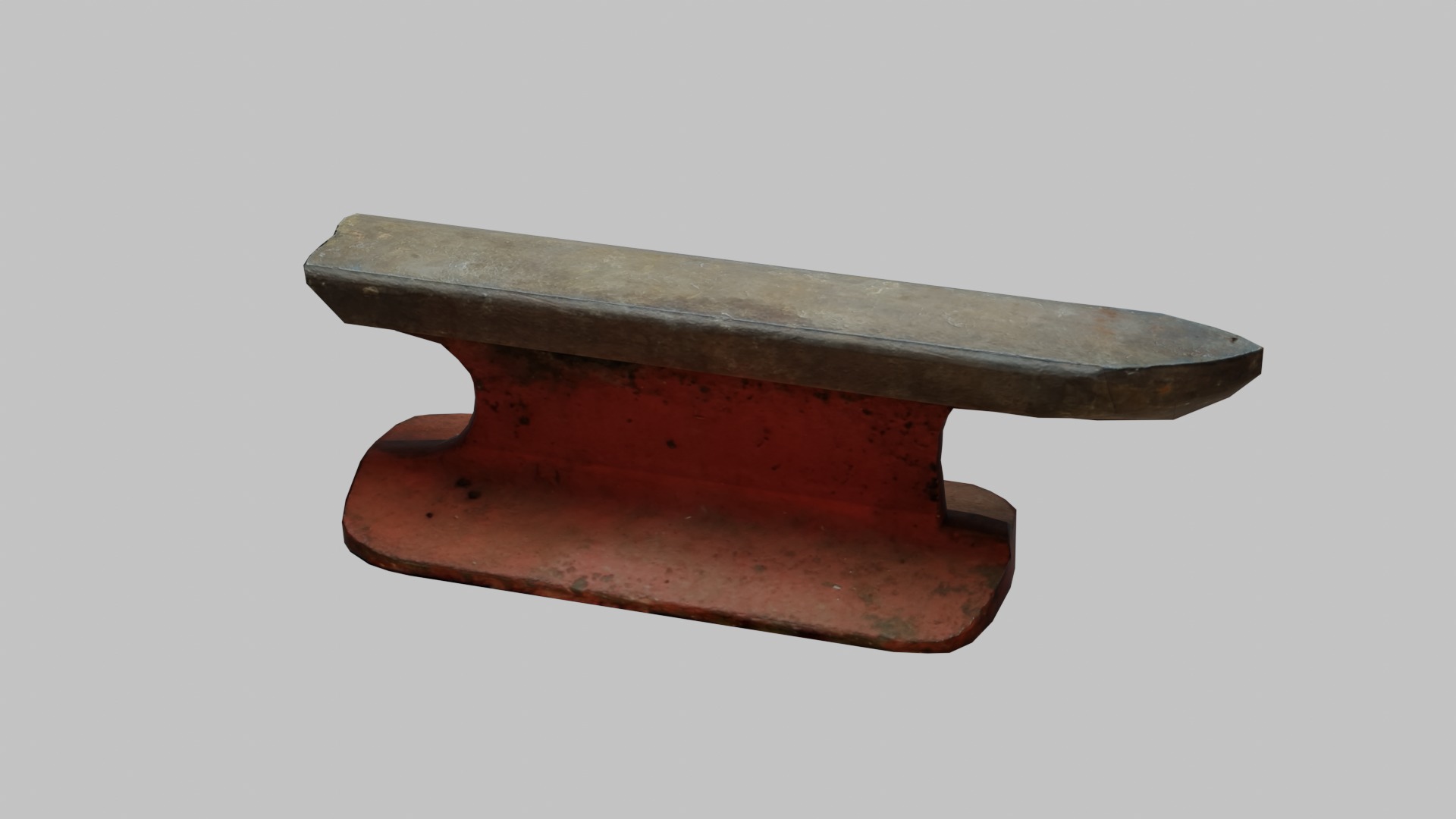 Small Anvil Free low-poly 3D model_7
