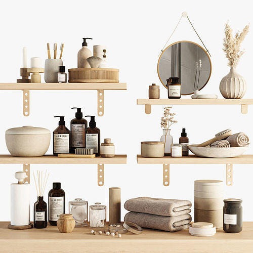Bathroom accessories 3D model