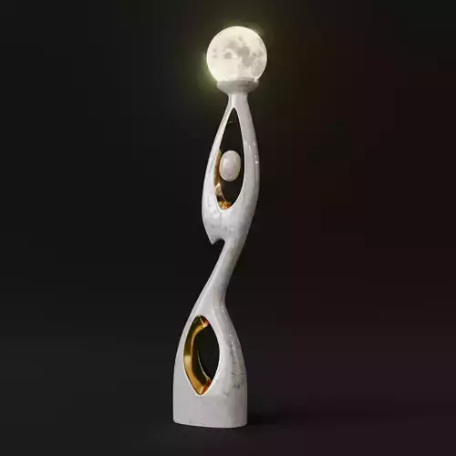 Lamp holder Moon design
