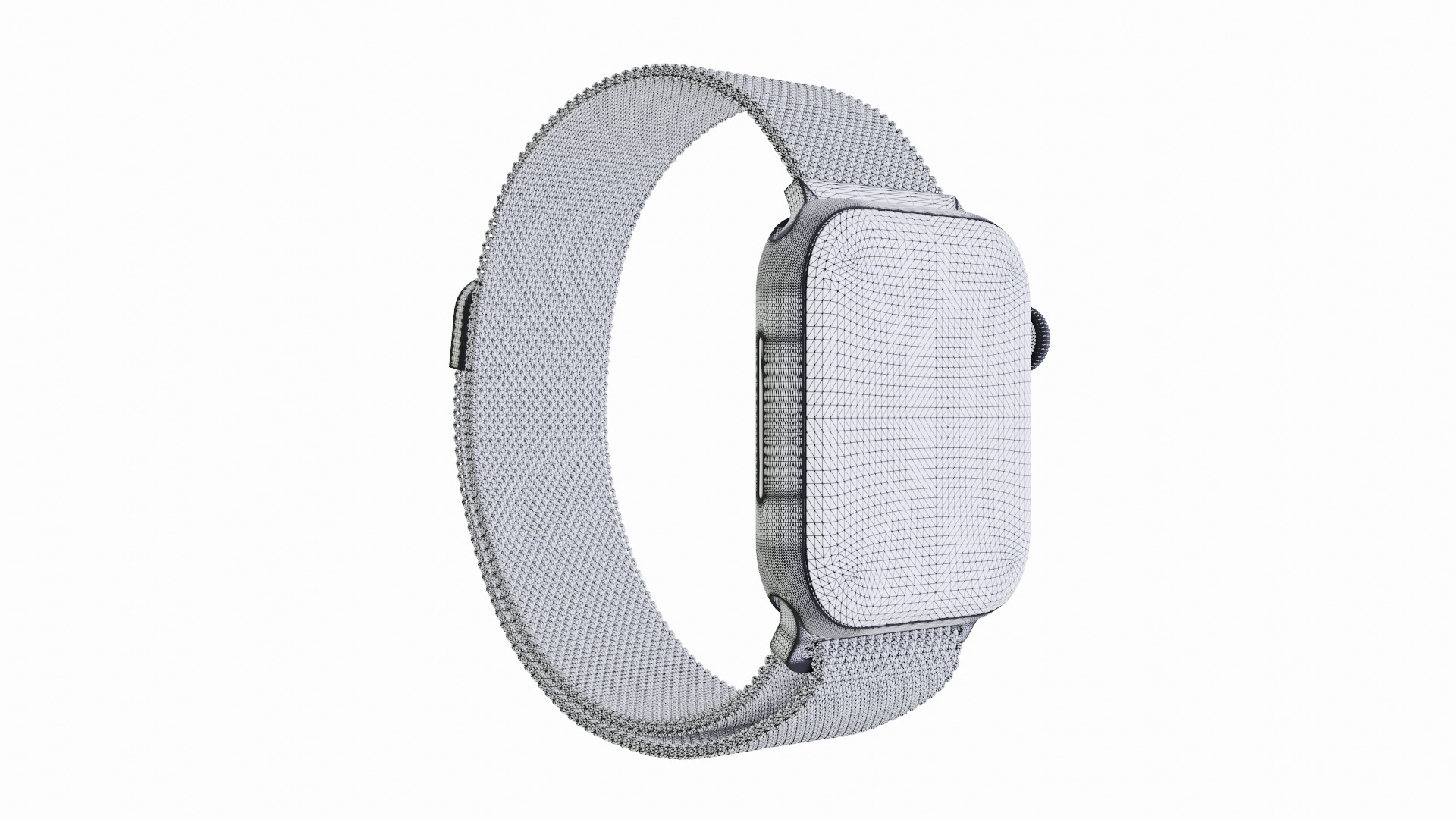 Apple Watch 8 Series - Graphite with Milanese Loop 3ds Max 3D model_10