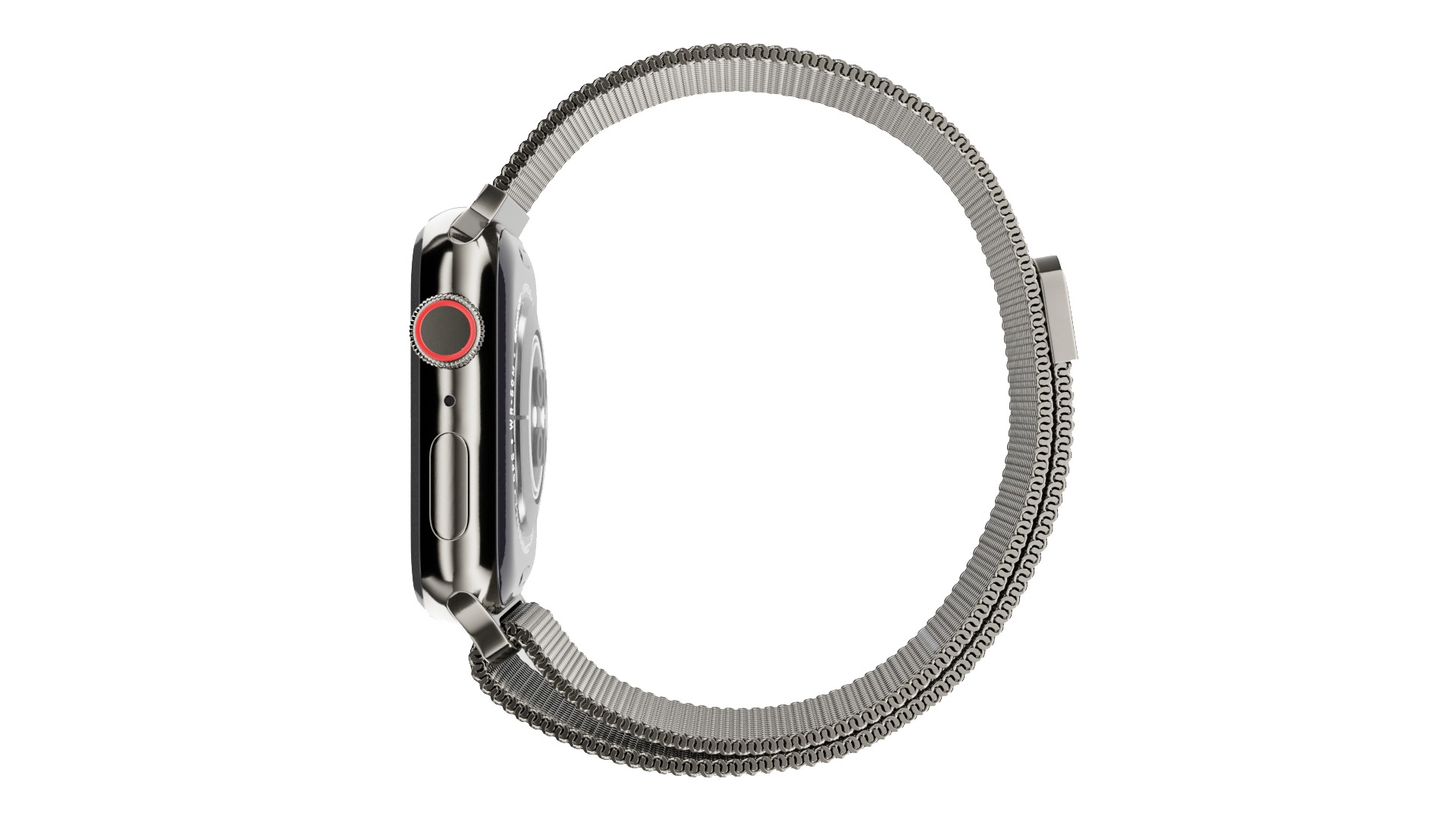 Apple Watch 8 Series - Graphite with Milanese Loop 3ds Max 3D model_5
