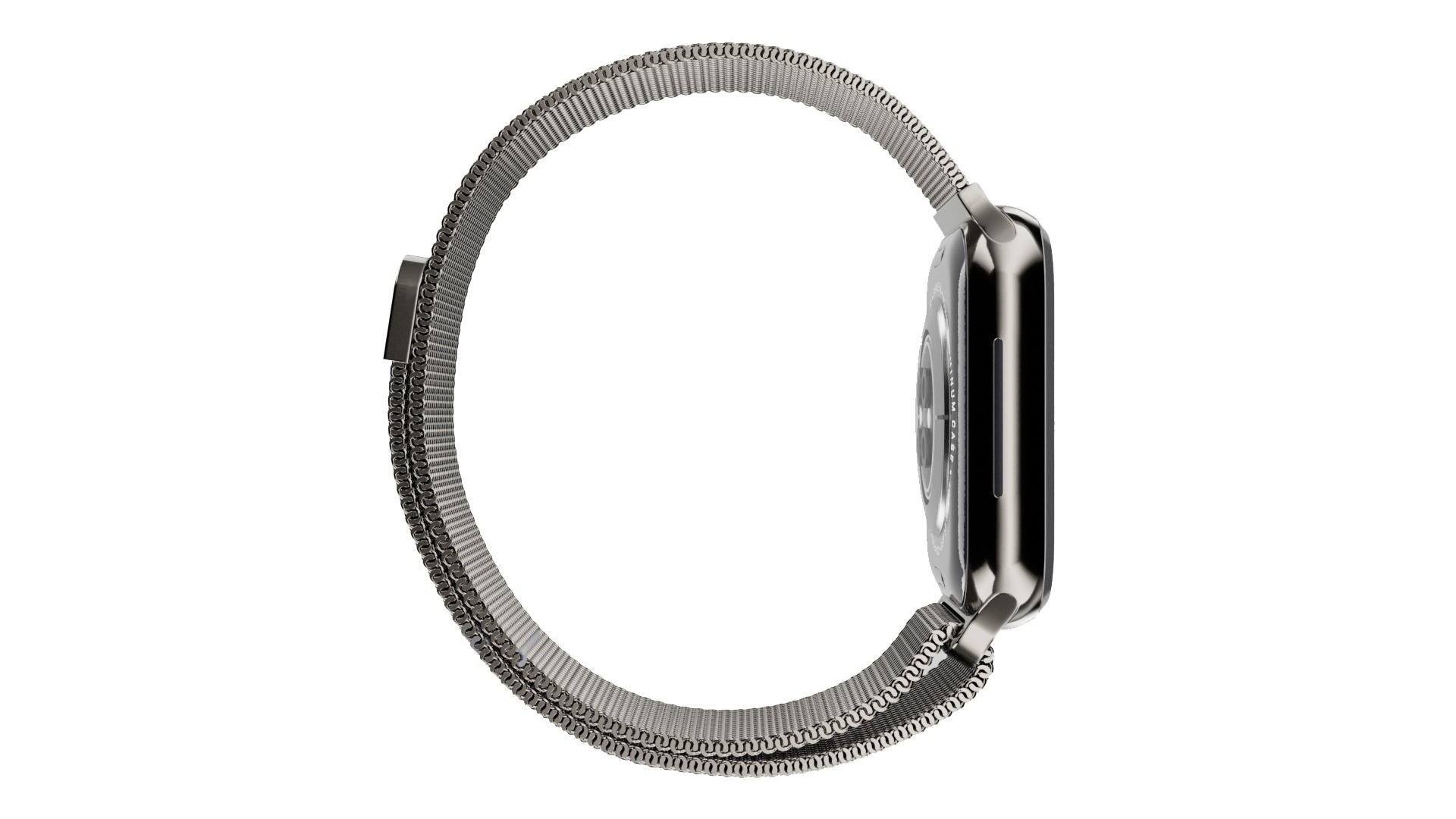 Apple Watch 8 Series - Graphite with Milanese Loop 3ds Max 3D model_4