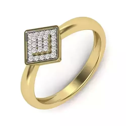 Women Diamond Ring 3dm STL  Render Details - PR-119 DIA