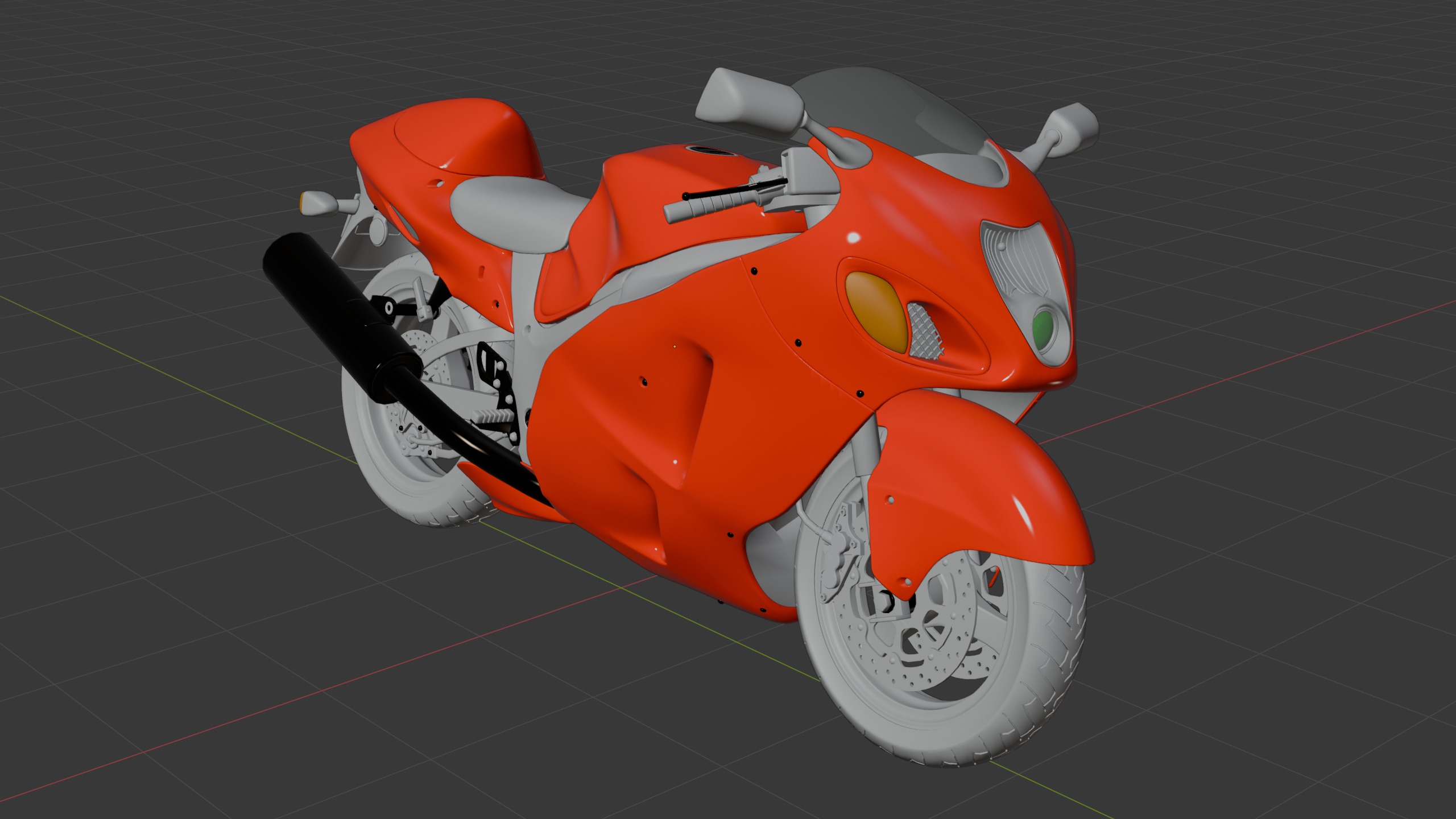 SUZUKI Hayabusa 3D model_11