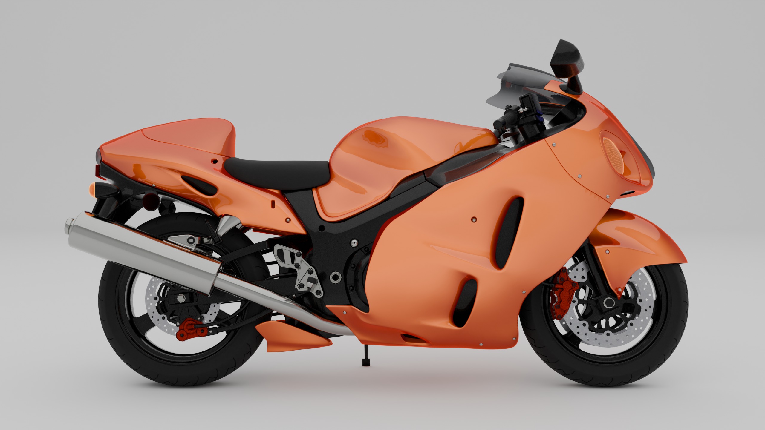 SUZUKI Hayabusa 3D model_2