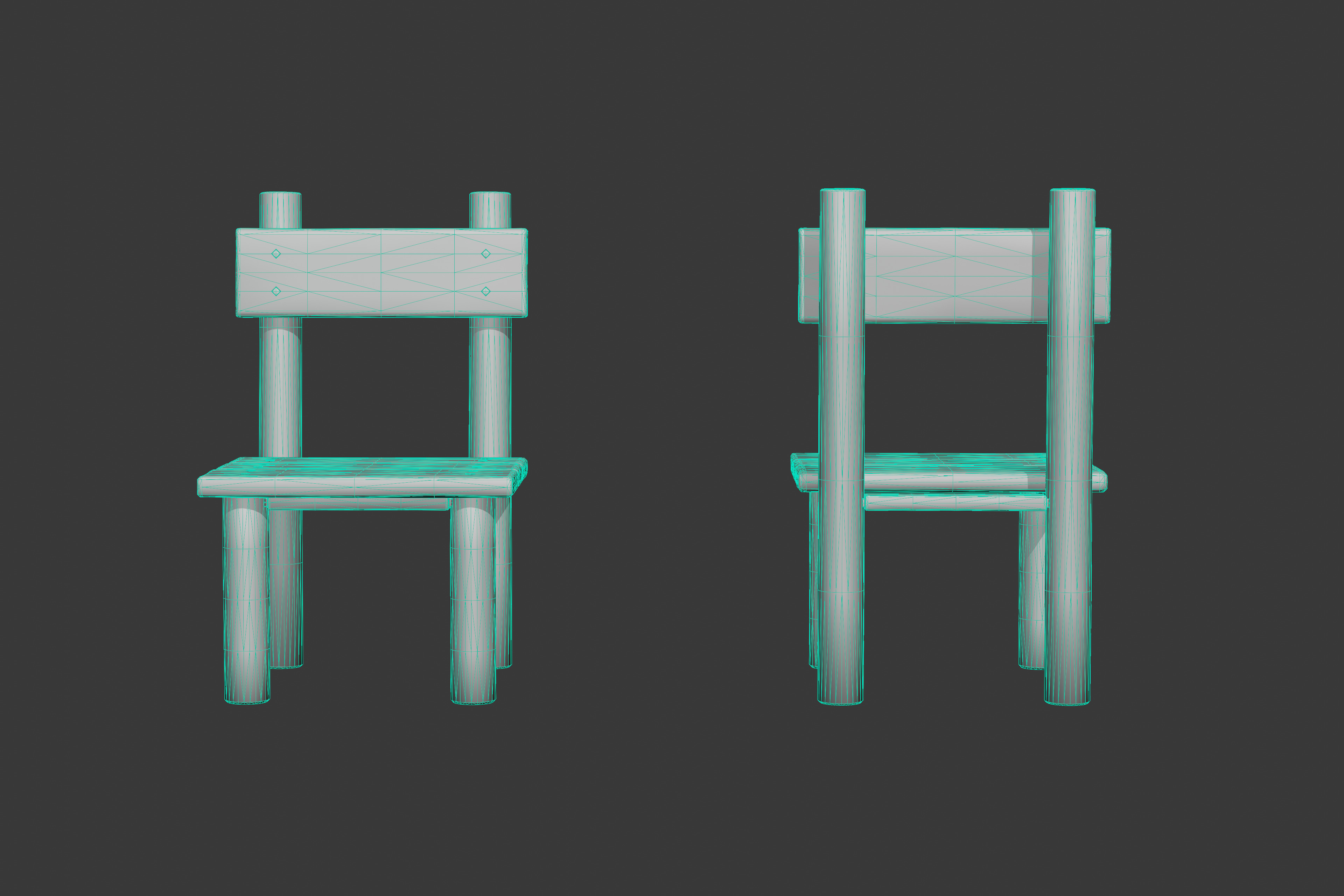 Medieval Table Set A - Unreal Engine 5 Asset Pack - FBX OBJ STL Low-poly 3D model_8