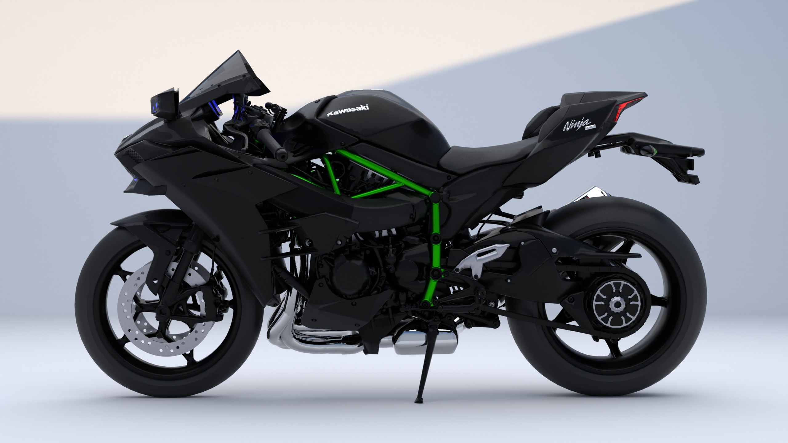 Ninja H2R 3D model_1