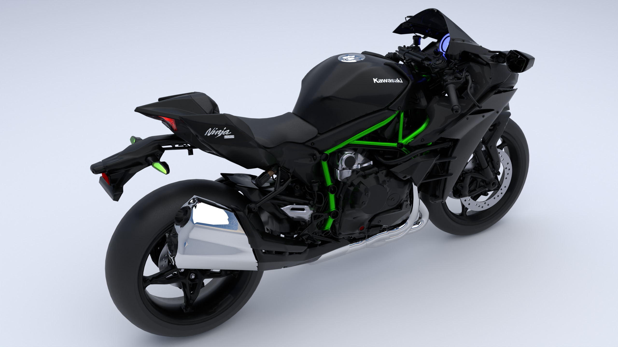 Ninja H2R 3D model_7
