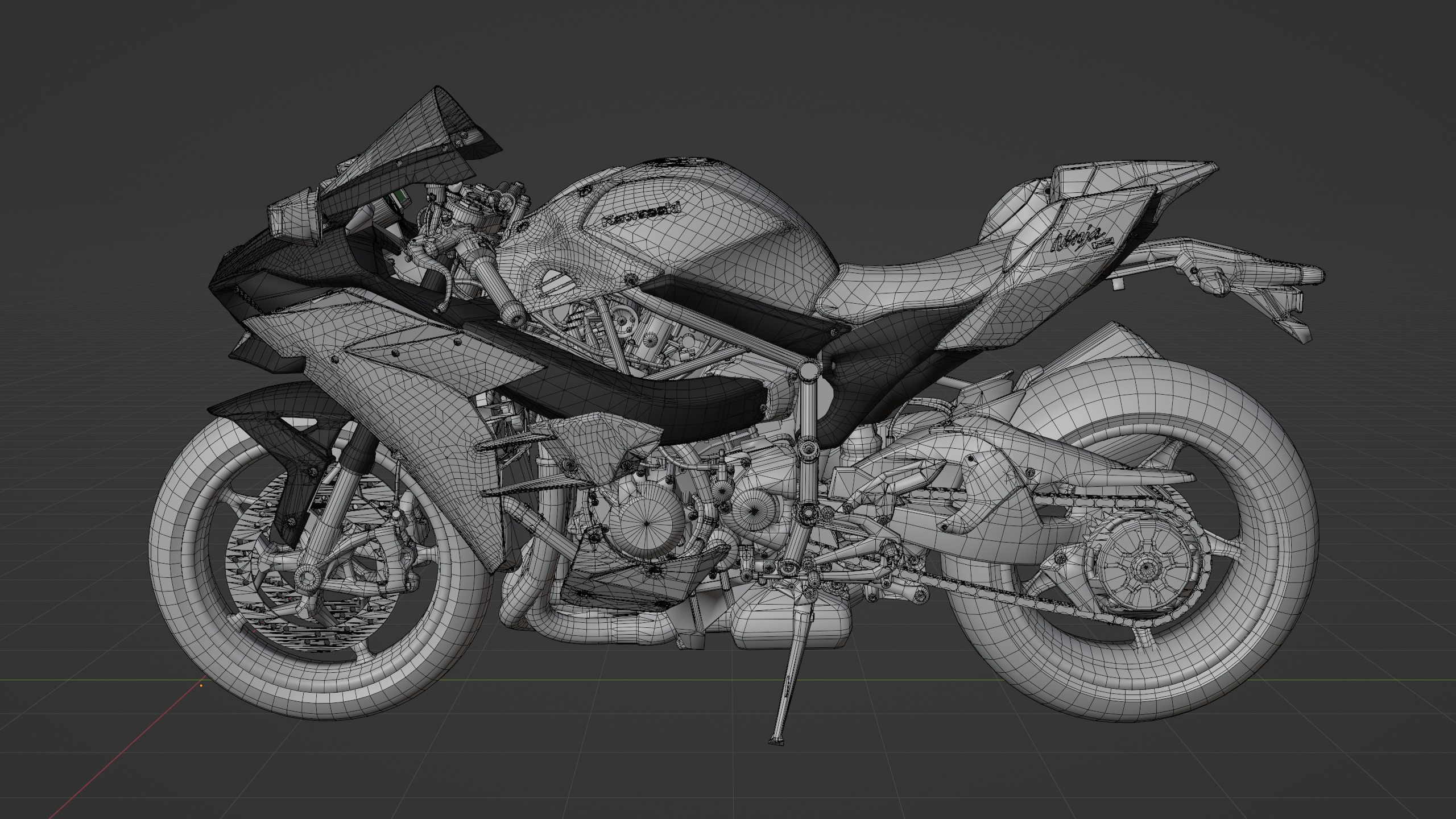 Ninja H2R 3D model_12