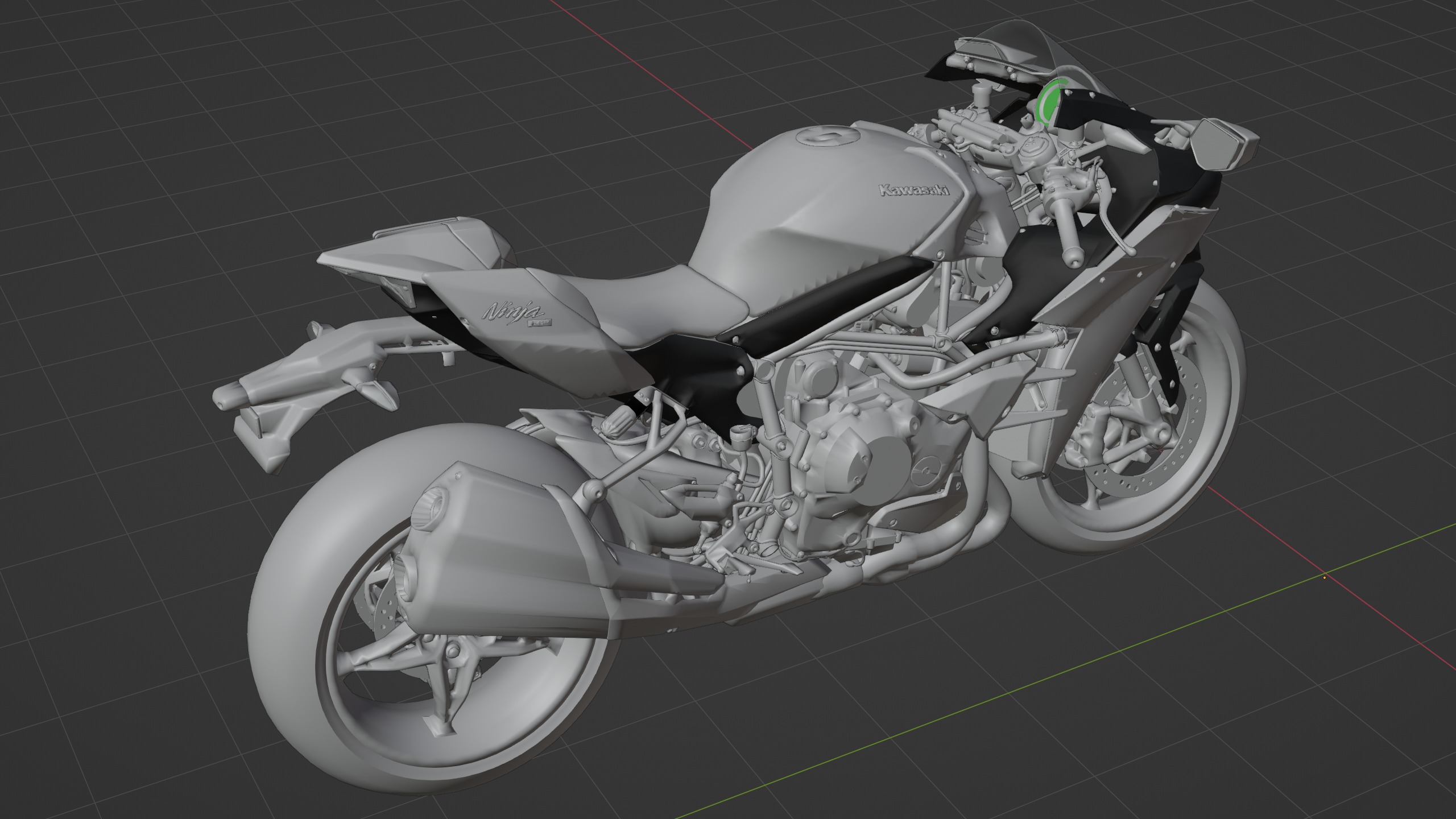 Ninja H2R 3D model_8