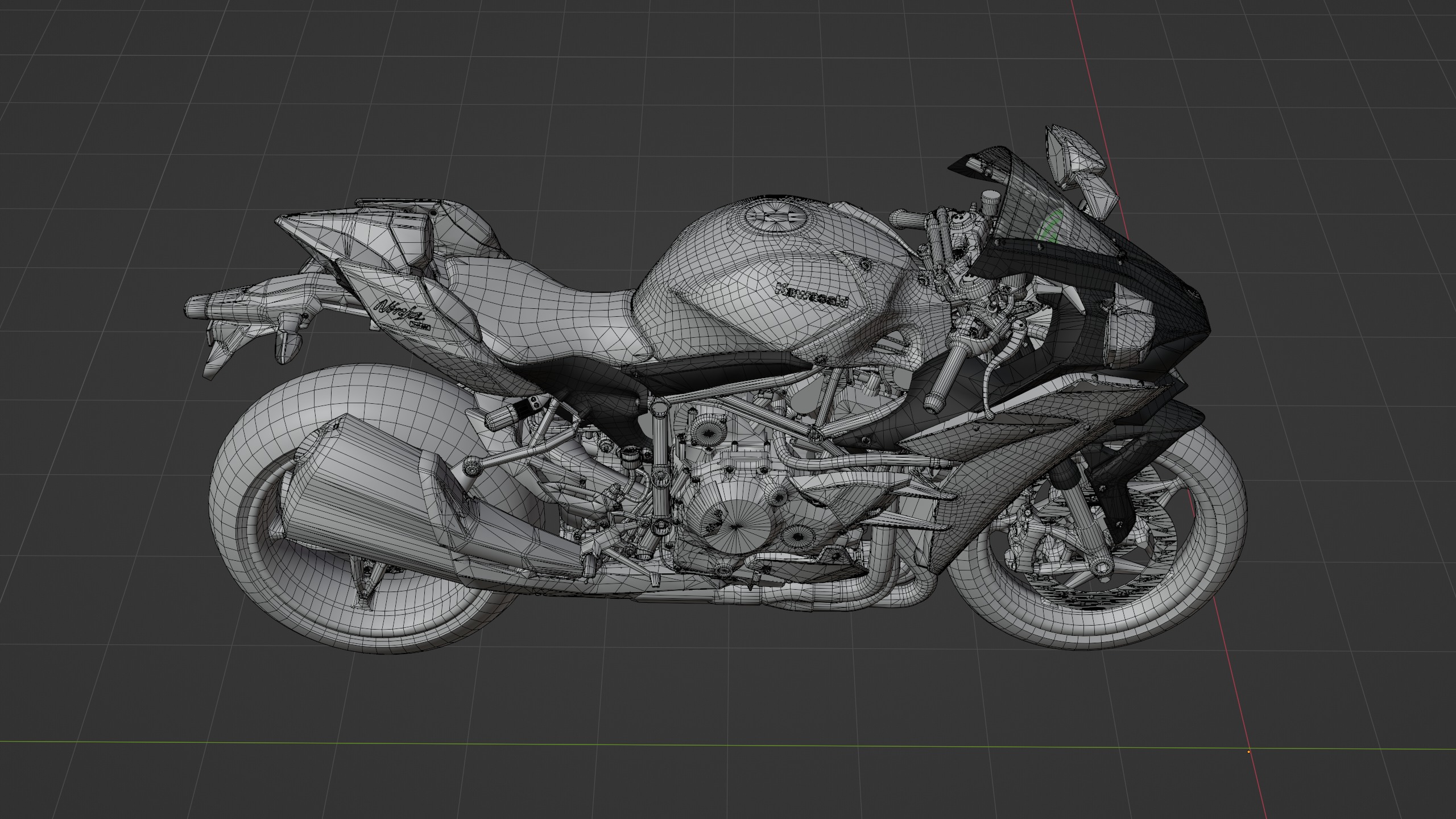 Ninja H2R 3D model_13
