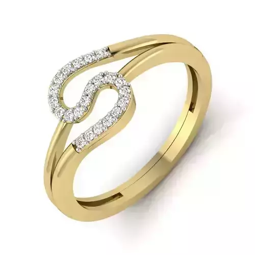 Women Diamond Ring 3dm STL  Render Details - PR-124 DIA