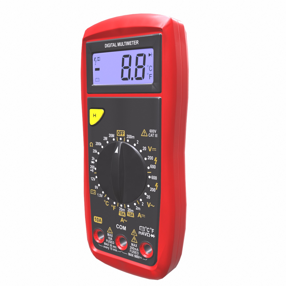 Multimeter Low Poly Low-poly 3D model_7