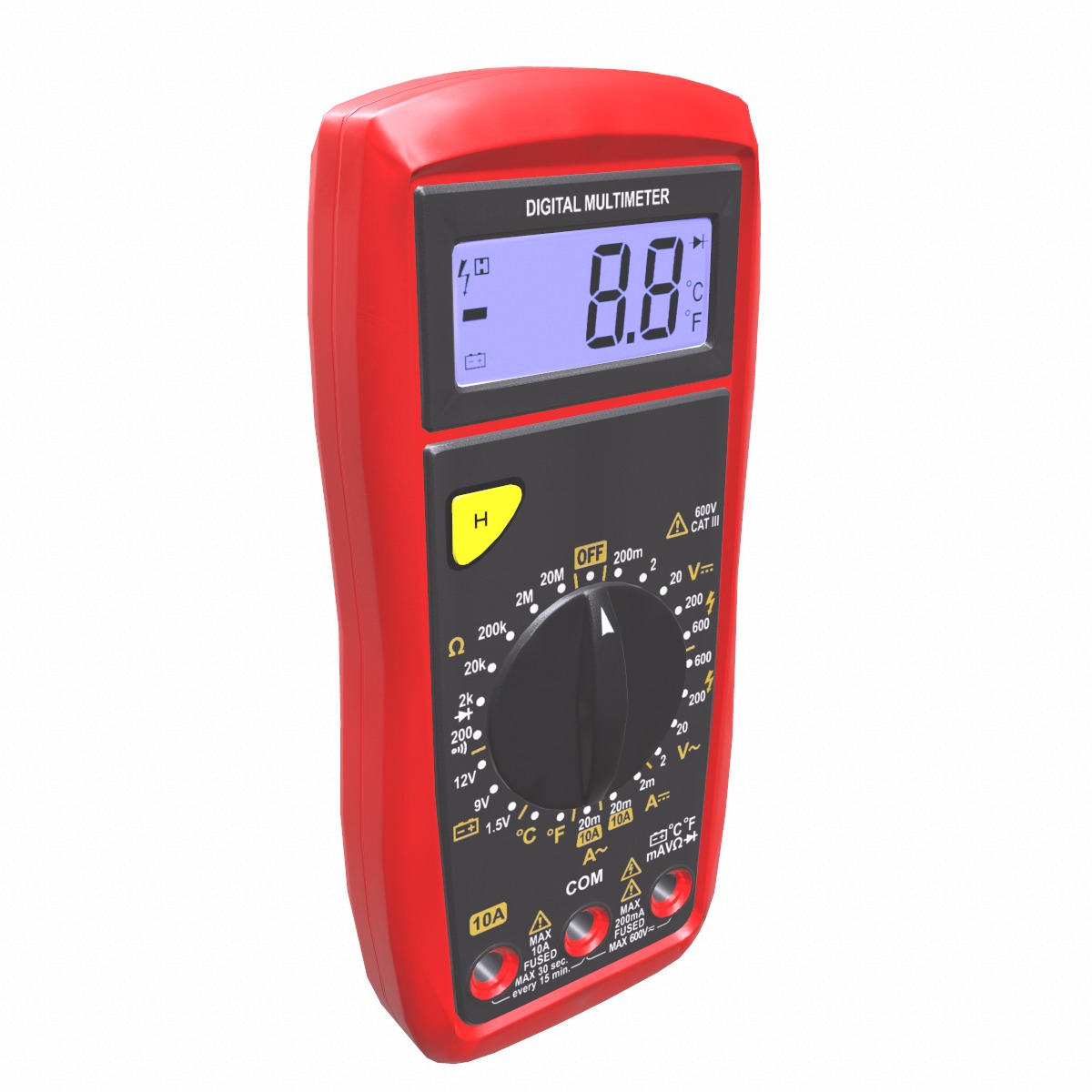 Multimeter Low Poly Low-poly 3D model_9