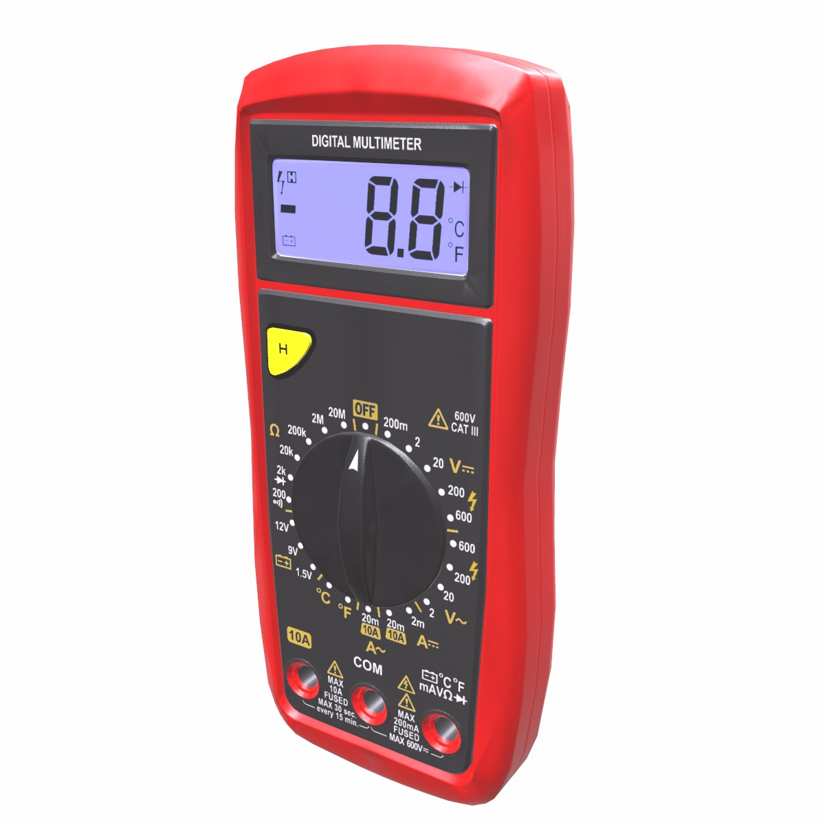 Multimeter Low Poly Low-poly 3D model_2