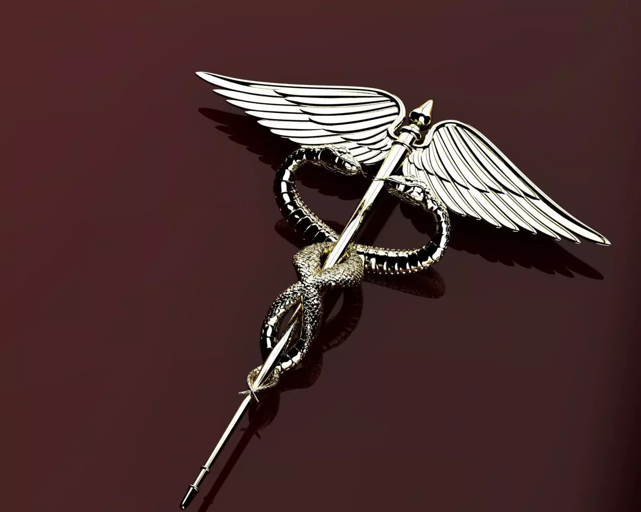 brooch medical symbol 3D print model