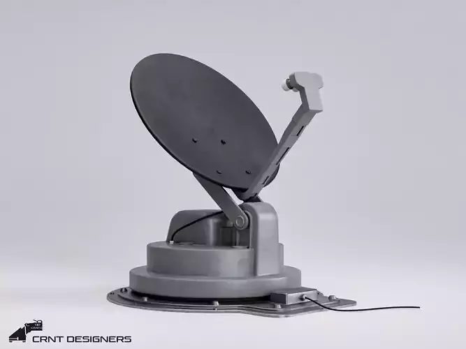 Satellite Dish Antenna Low-poly 3D model