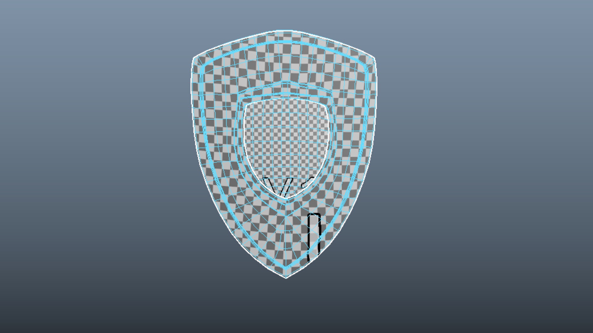 Eternal Guard Shield Low-poly 3D model_19