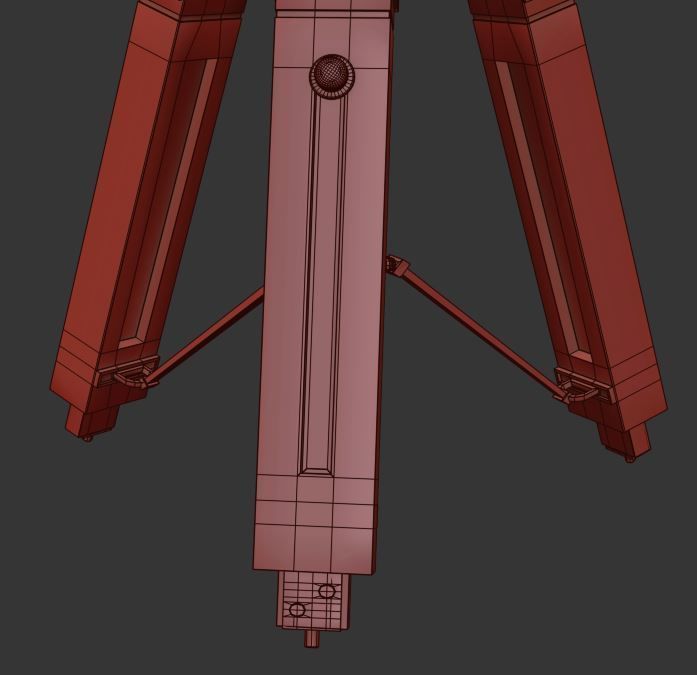 antique telescope 01 3D model_21