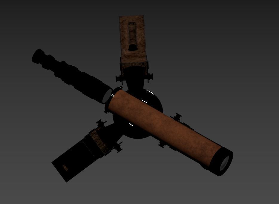 antique telescope 01 3D model_20