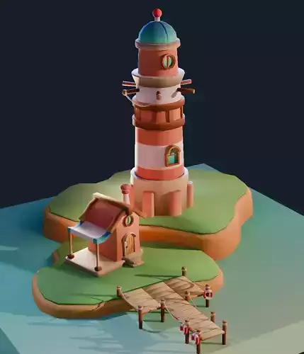 Casual Lighthouse with appearances animation