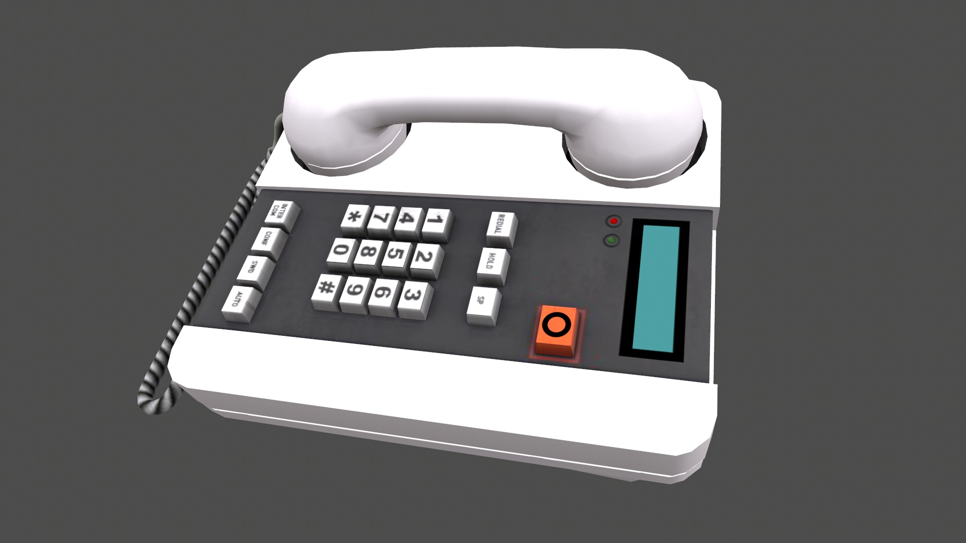 Telephone Low Poly Low-poly 3D model_7
