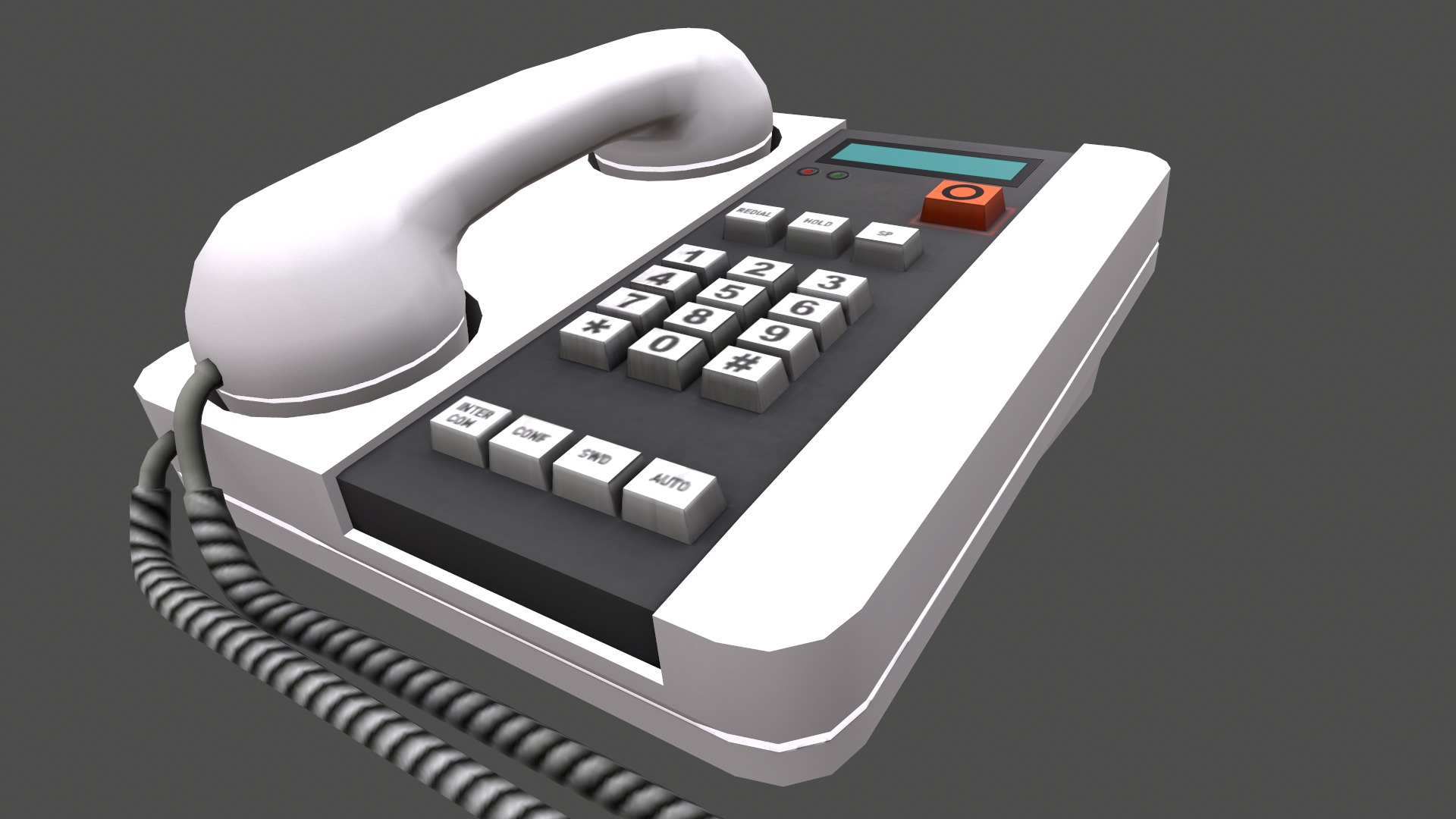 Telephone Low Poly Low-poly 3D model_13