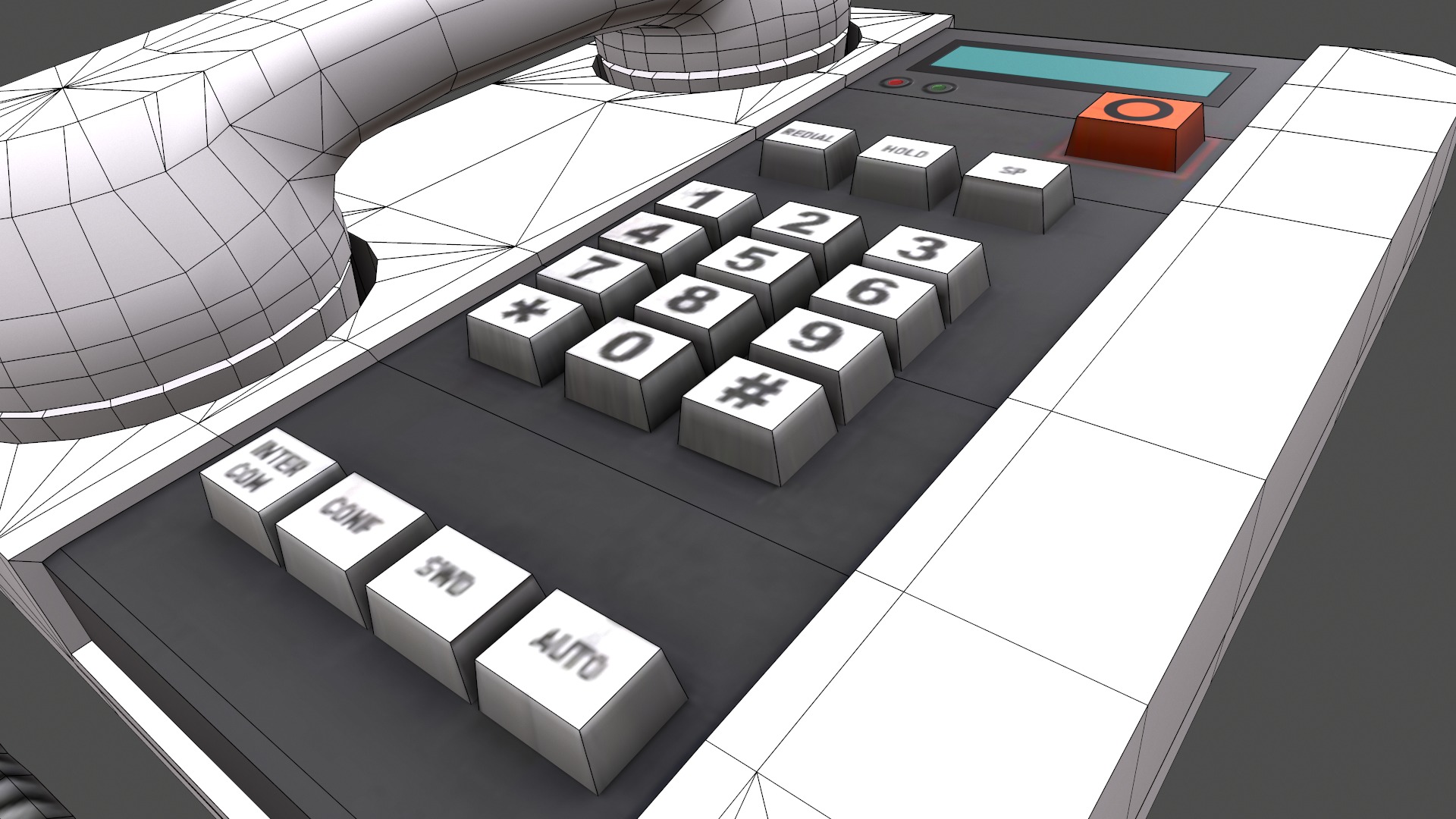 Telephone Low Poly Low-poly 3D model_18