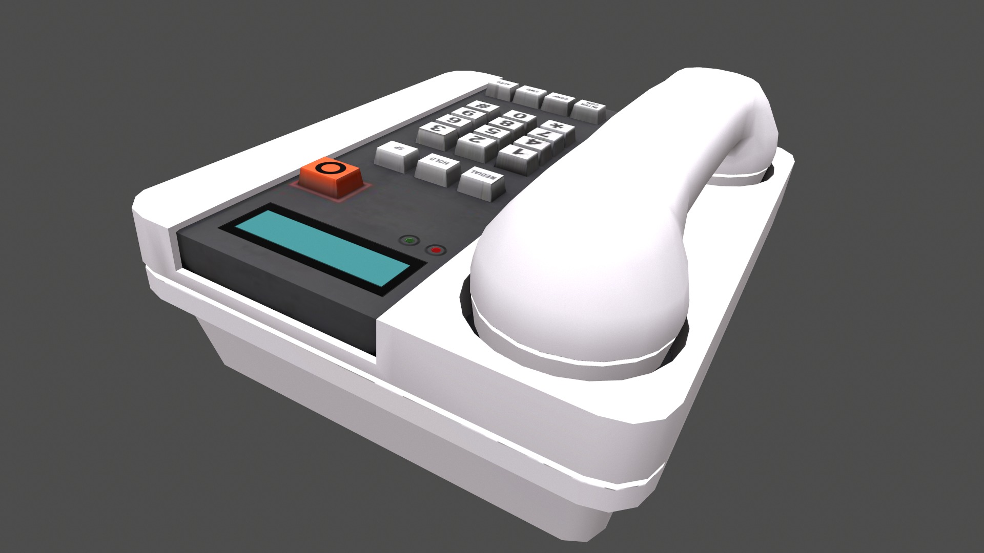 Telephone Low Poly Low-poly 3D model_8