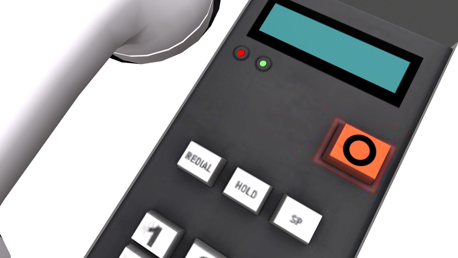 Telephone Low Poly Low-poly 3D model_11