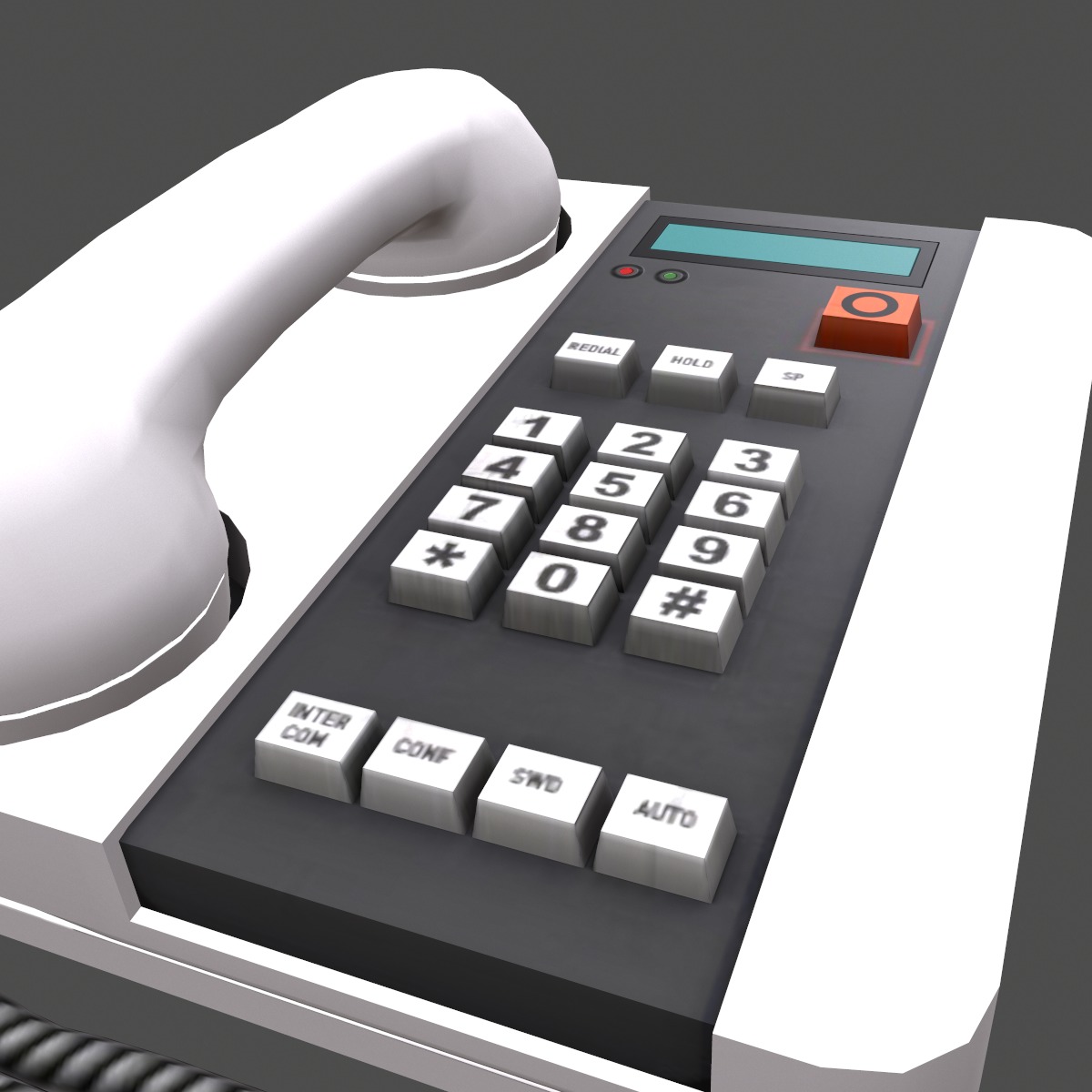 Telephone Low Poly Low-poly 3D model_5
