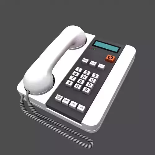 Telephone Low Poly Low-poly 3D model