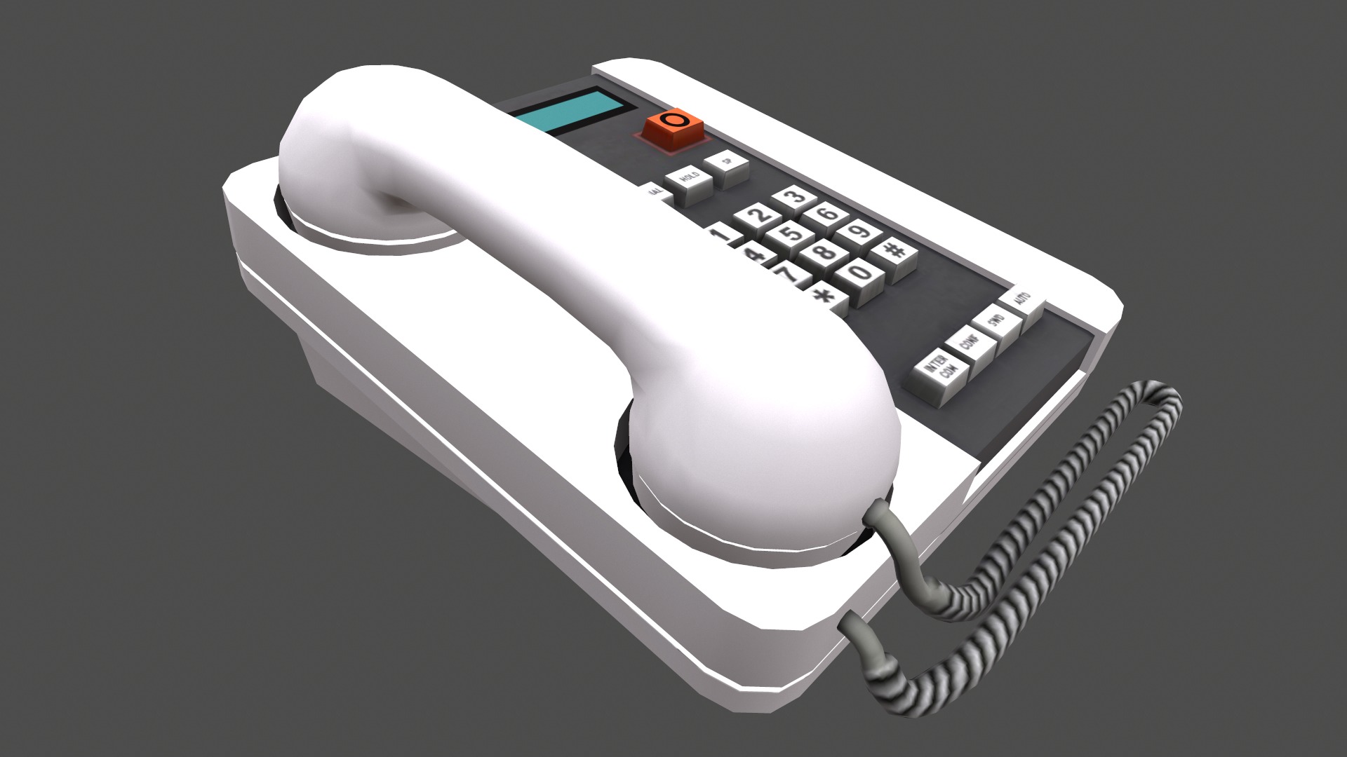Telephone Low Poly Low-poly 3D model_10