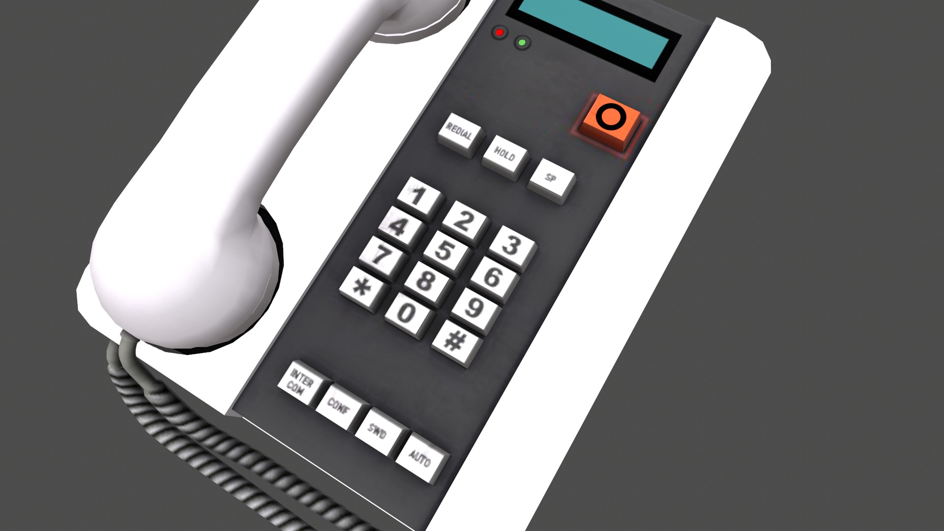 Telephone Low Poly Low-poly 3D model_12