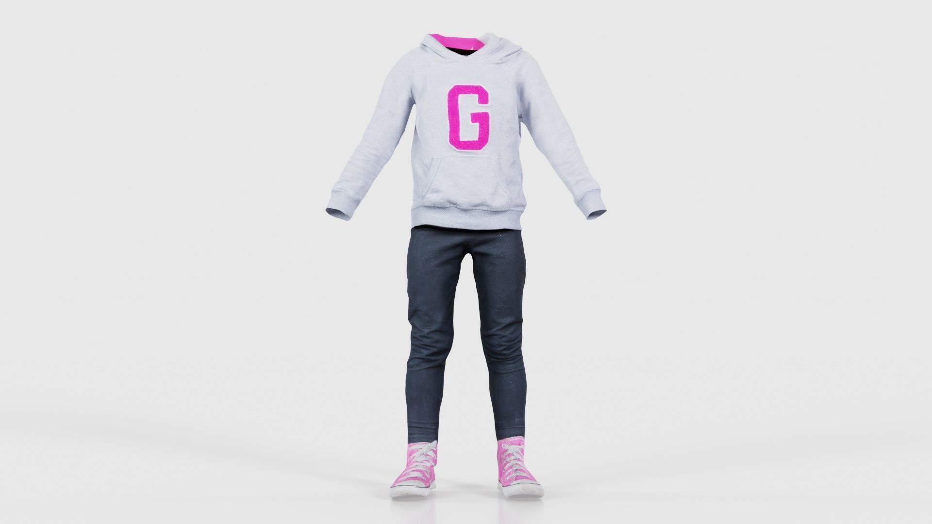 8 Kid Children Clothing Superbundle 3D Model Collection_15