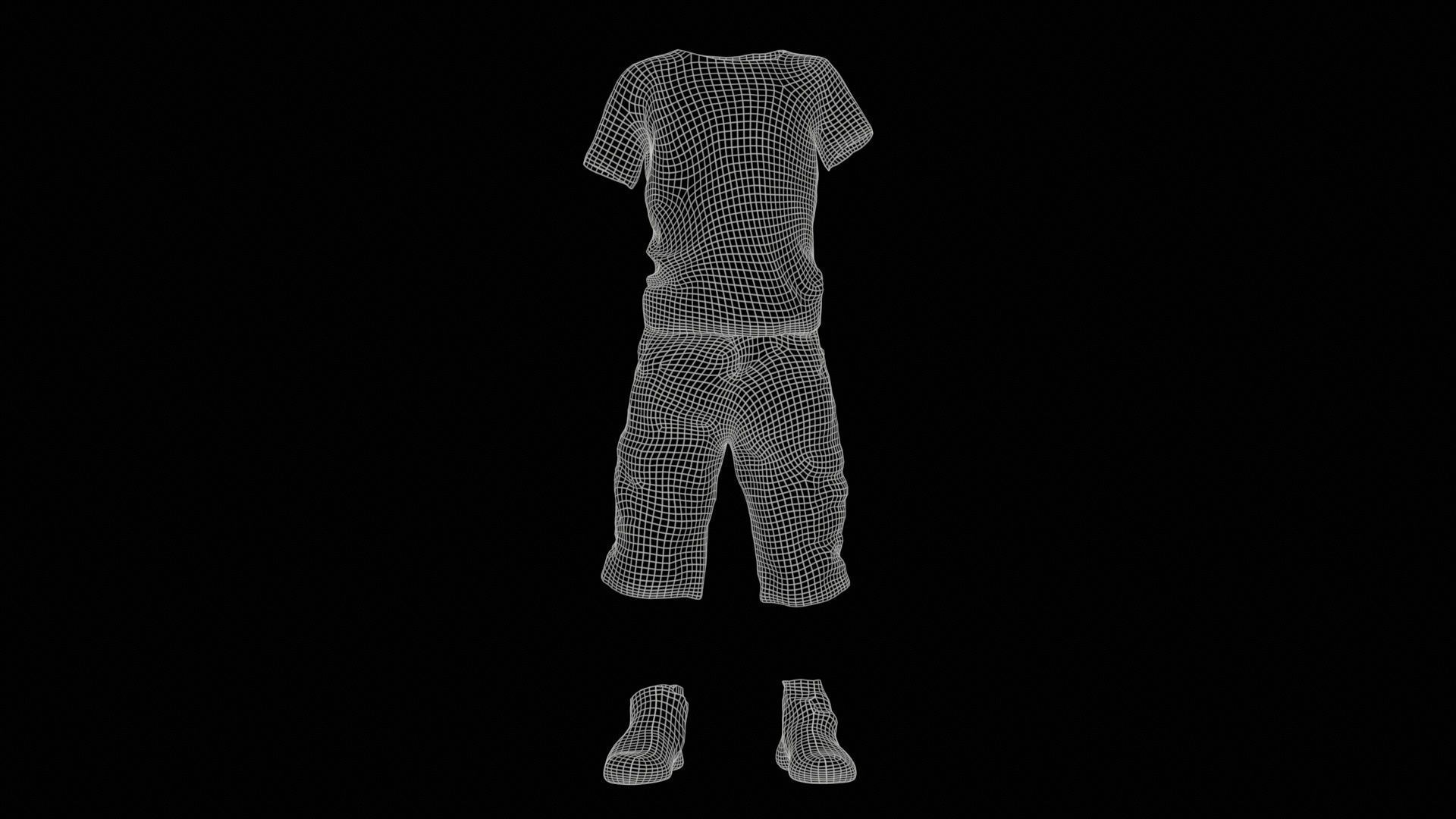 8 Kid Children Clothing Superbundle 3D Model Collection_9