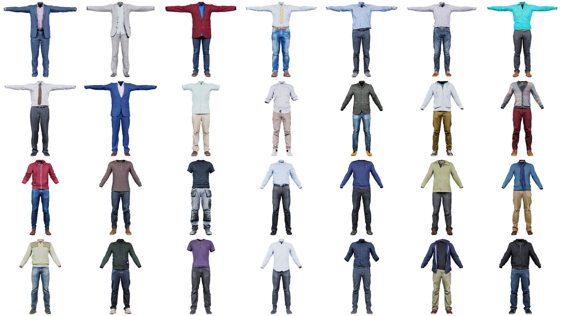 92 Man Clothing Fashion Superbundle 3D Model Collection_1