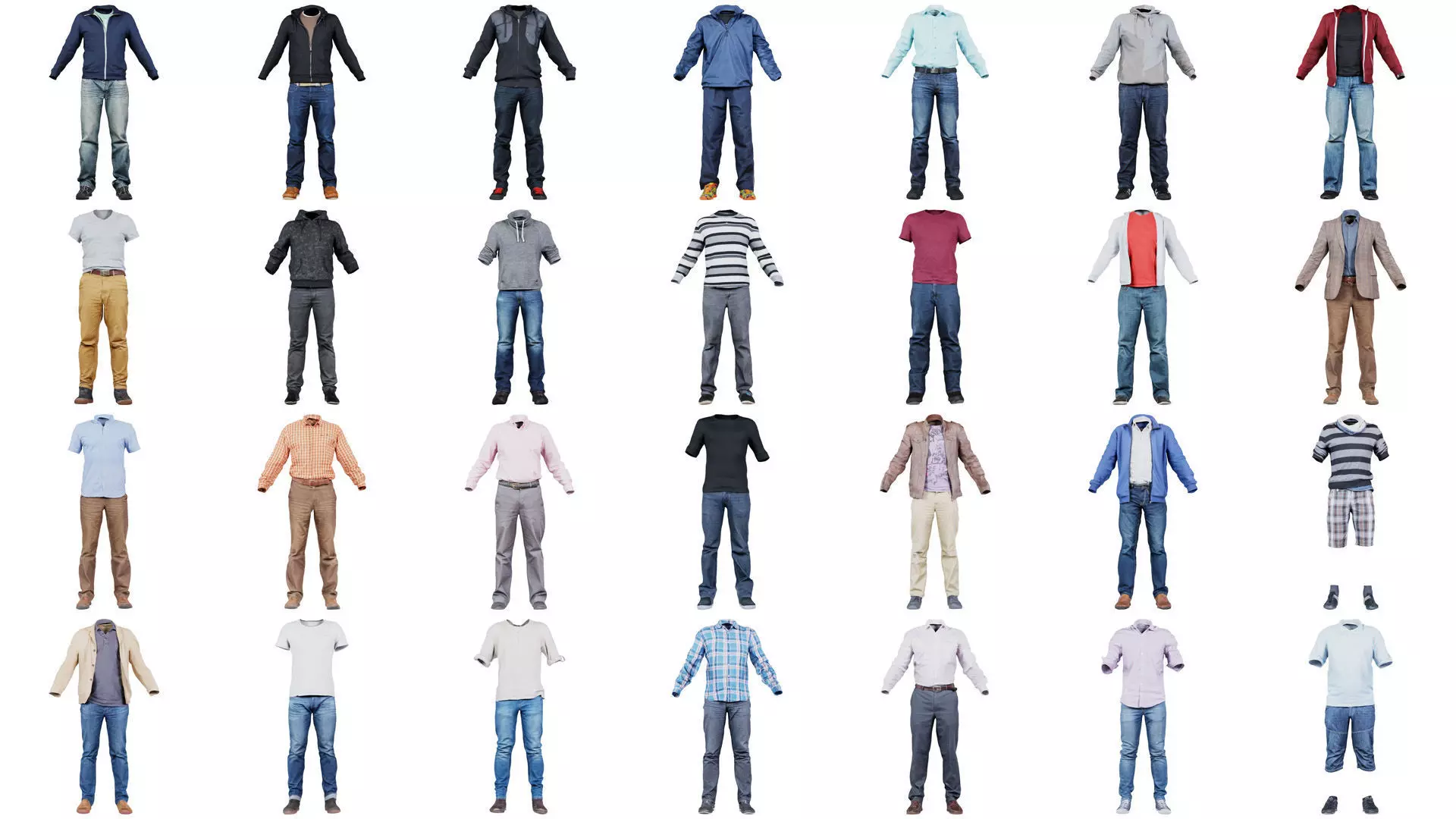 92 Man Clothing Fashion Superbundle 3D Model Collection_0