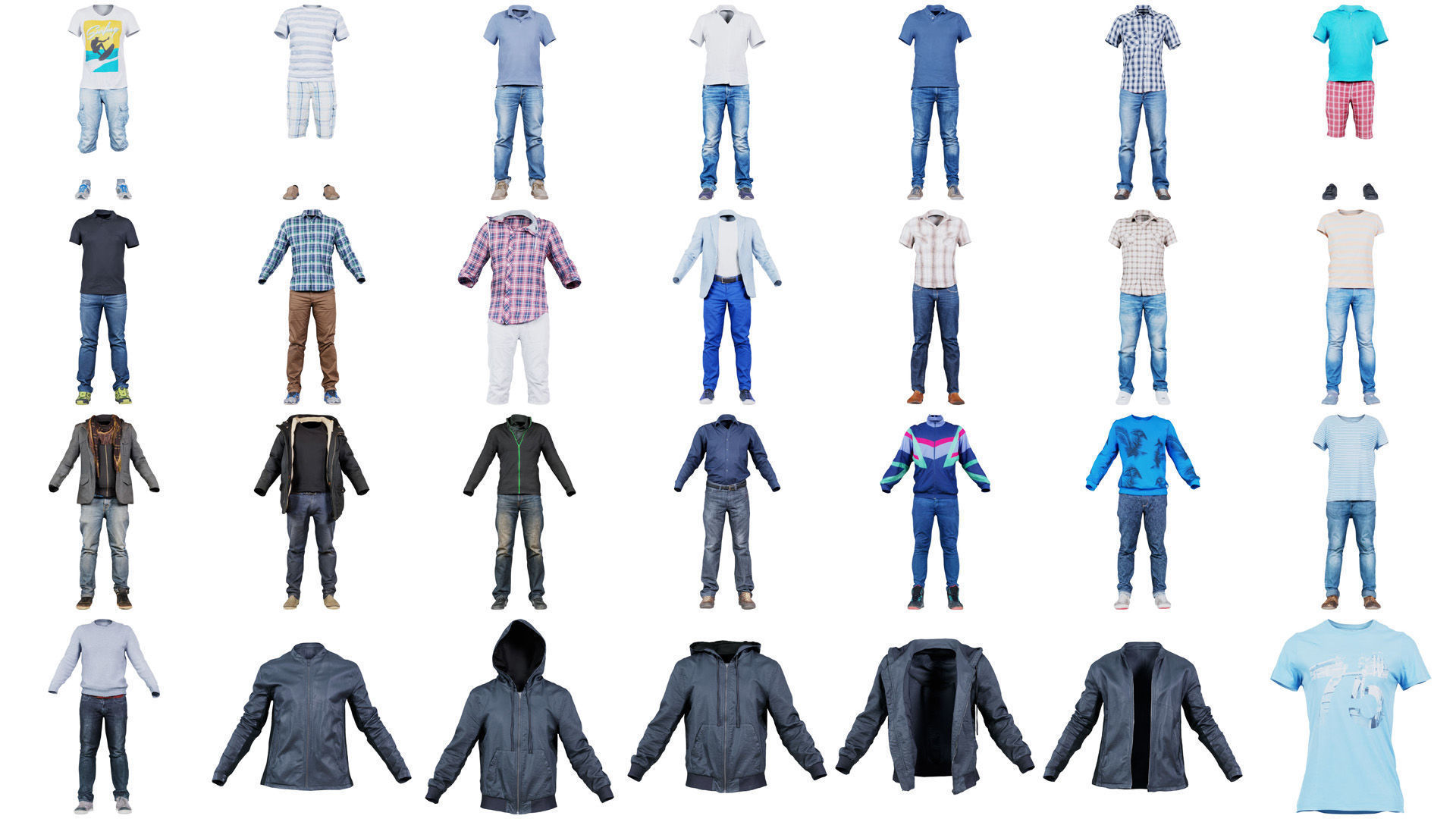 92 Man Clothing Fashion Superbundle 3D Model Collection_2