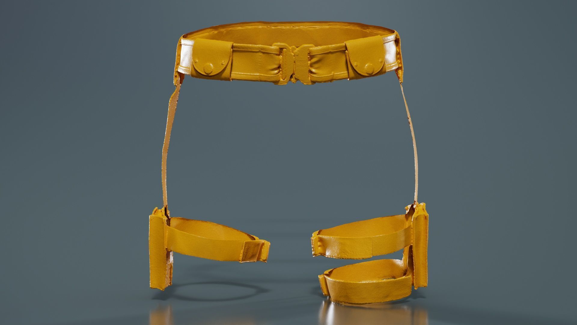 4 Clothing Belts Superbundle 3D Model Collection_3