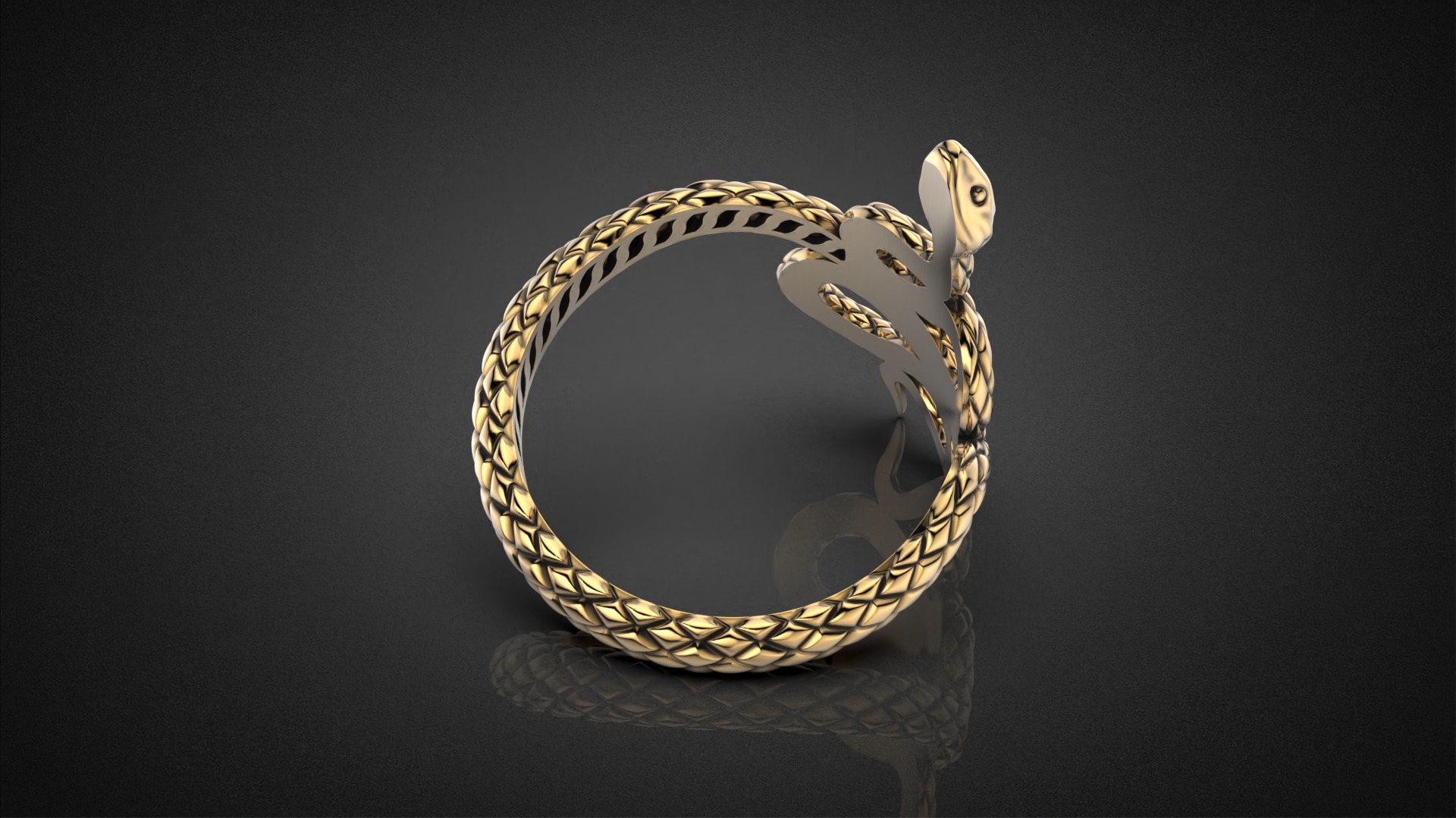 High jewelry Snake ring 2025 R42 16-20 sizes 3D print model 3D print model_19