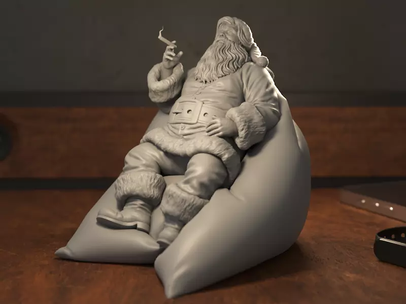 Santa 3D print model_0
