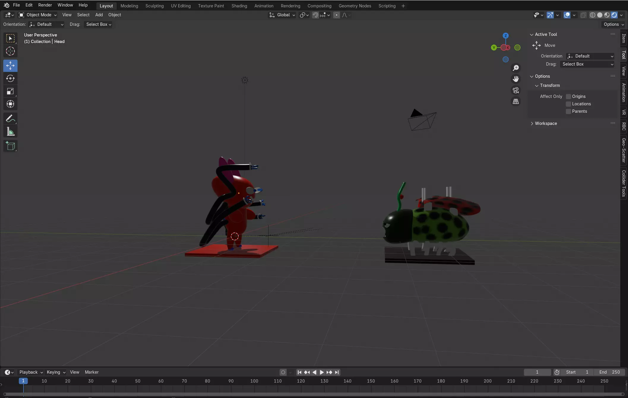 The Red Menace and the Lady Bud 3D model_0
