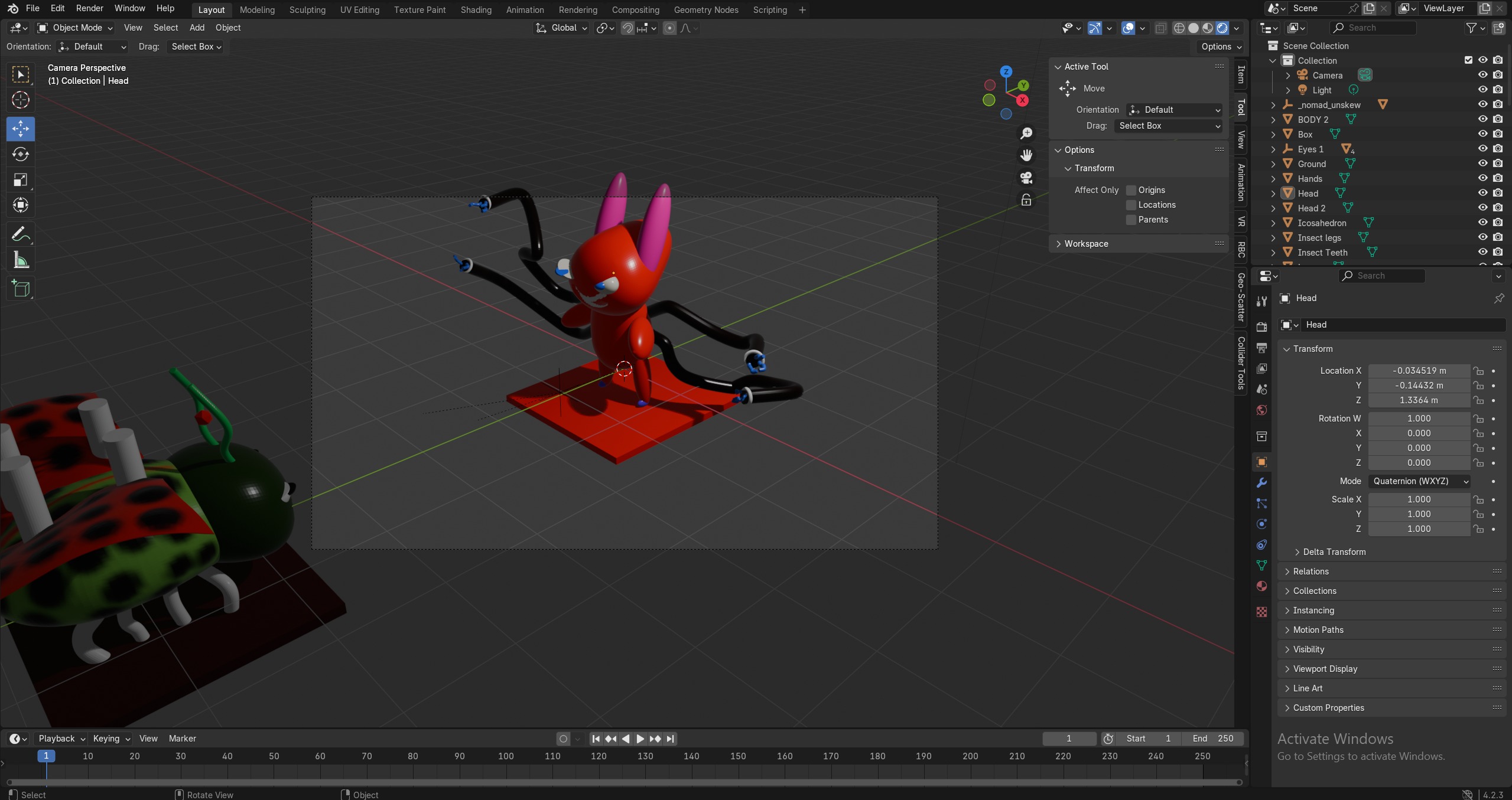 The Red Menace and the Lady Bud 3D model_2