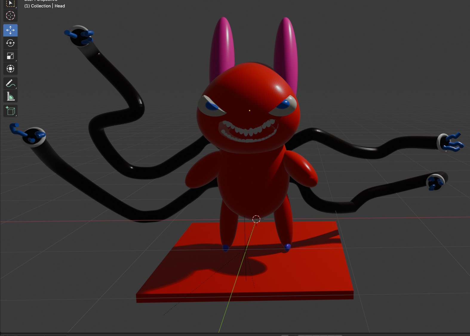 The Red Menace and the Lady Bud 3D model_4