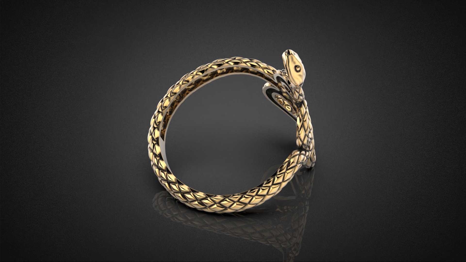 High jewelry Snake ring 2025 R44 16-20 sizes 3D print model 3D print model_20