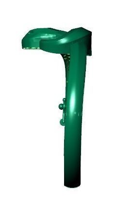 Green Snake design bangle  3D model 3D print model_3