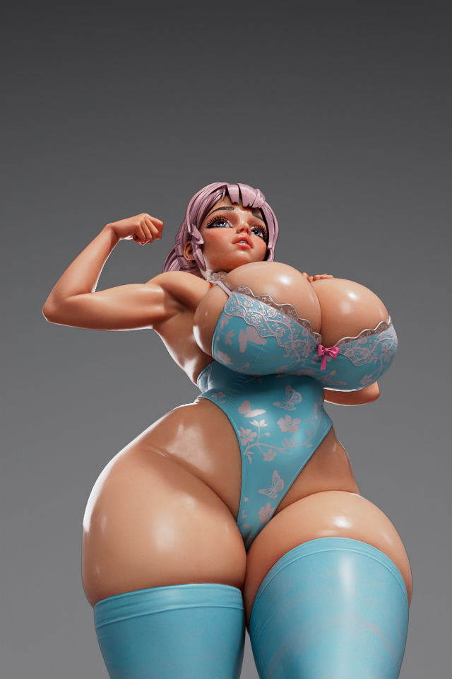ANIME GIRL SINDY  3D print 3D model_3