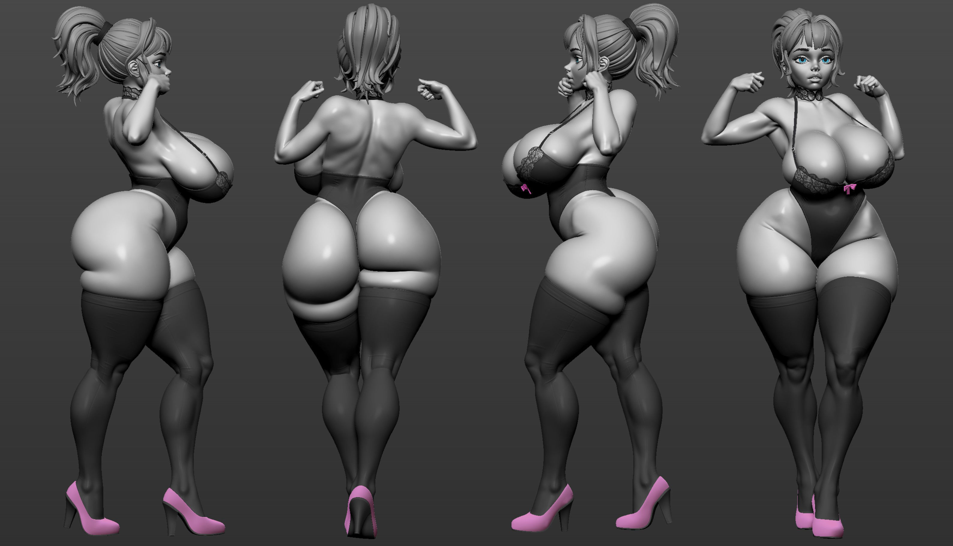 ANIME GIRL SINDY  3D print 3D model_7